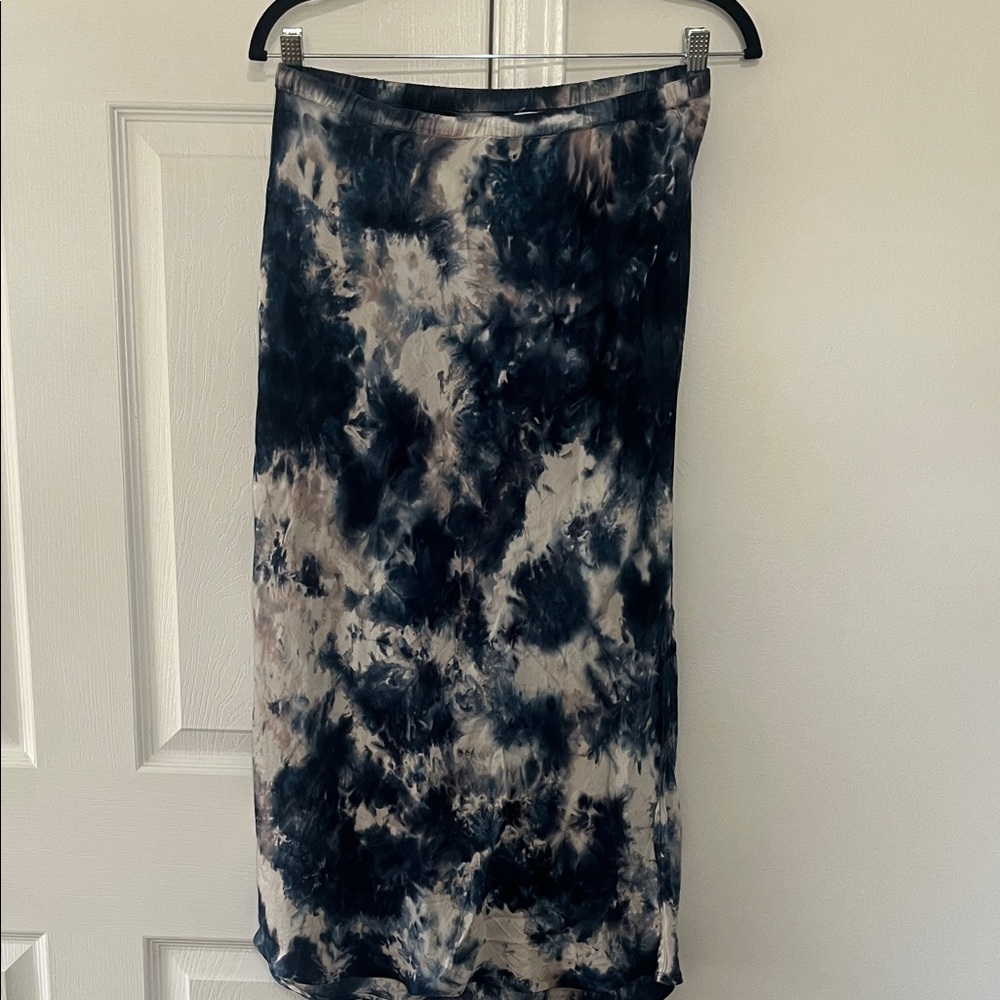 Young Fabulous & Broke Navy and White Pencil Skirt